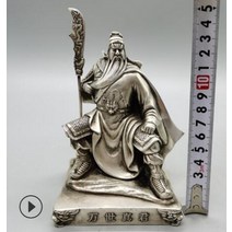 불교용품 구리 동상 합금 관공의 장식 흰색 청동 단검 관공의 자동차 인테리어 장식 관황제, 02 2