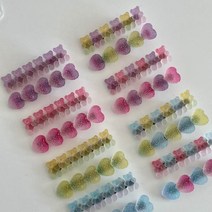 귀여운 여름 젤리 사탕 하트 곰돌이 하리보 옆머리 헤어집게핀 옆머리핀 헤어핀 머리핀 집게핀
