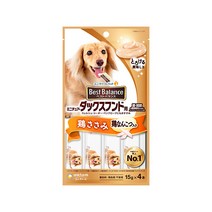 일본 유니참 펫케어 베스트밸런스 간식 미니어처 닥스훈트용 닭가슴살포함 15g x 4개, 1개