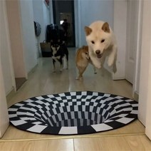 [(주)트리 인천가정지사]싱크홀 3D 입체 착시매트 120cm