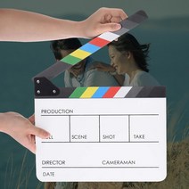 뜨거운 판매 필름 클래퍼 보드 숙련 된 제조 아크릴 다채로운 감독 비디오 장면 Clapperboard 영화 필름 클, 한개옵션0