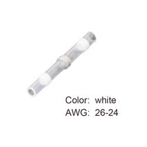 자동스위치 토클스위치 DIY스위치 열 수축 와이어 커넥터 102030PCS SST21 방수 슬리브 AWG2218 버트 전기 스플 라이스 주석 도금 솔더 씰 터미널, 없음, White+30PCS