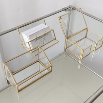 인싱글즈 고급 프레임 명함꽂이 골드 메모지 쿠폰함 미용실 네일샵 매장인테리어, 6.2단 받침대형