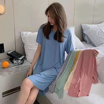 여성 하객 케주얼 원피스 여성 반팔 데일리 여름 캐주얼 루즈핏 편한 홈 원피스