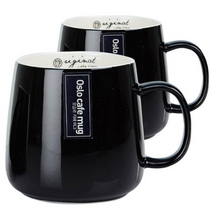 오슬로 카페머그 (대), 블랙(380ml), 4개