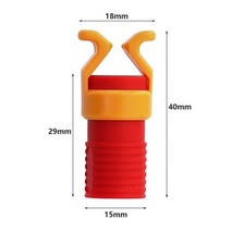 1/2/5pcs Genericplastic 나사 홀더 클램퍼 고정 세트 스크류 비트 슬리브 목공 도구, GJ103-5pc레드