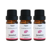 페르니 로즈제라늄 천연 아로마 에센셜 오일 3+1 (1개 랜덤 사은품 증정), 로즈 제라늄