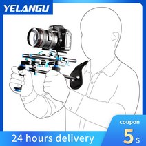 dslr 짐벌 캐논 6dmark2 오막포 yelangu d4 canon 및 기타 dslr 카메라 캠코더 전문 필름 사진용 초점 어깨 안정기 비디오 장비 팔로우