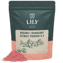 Lily of the valley LILY OF THE VALLEY 유기농 크랜베리 추출물 파우더 118.3ml(4온스), 4.00 Ounce (Pack of 1)