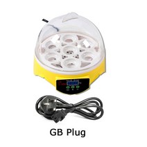 hhd mini incubator 자동 7 egg incubator poultry brooder smart digital control 부화장 기계 어린이 실험 공급, GB 플러그, 220v, 협력사