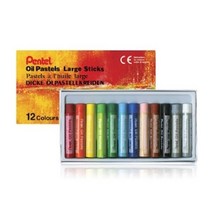 펜텔)오일파스텔(12색 GHT-12) 드로잉도구 미술도구 그림재료 오, 단품