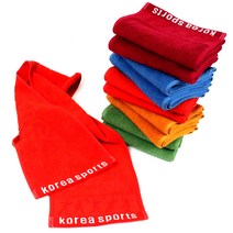 리빙유진 빠른흡수 면100% 스포츠타올 헬스 등산수건 세트, 자주, 5개