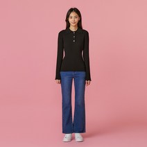 [JAJU/자주] 여 부츠컷 데님 팬츠_블루