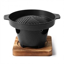 구이용돌판 가정용고기불판 1인용 미니 1 인용 요리 바베큐 오븐 집 나무 프레임 알코올 스토브 야외 정원 파티 로스팅 고기 그릴 도구, 02 Type B