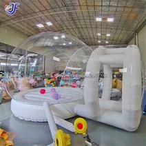 A형 솔캠 텐트 비박 대형 풍선 버블 하우스 클리어 이글루 파티 화이트 바운스 어린이 광고 4m, 1.3M DIA - WHITE