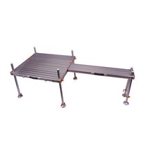 낚시 발판 접이식 수상 발판 좌대 선반 수상좌대 레저, 다리 건너기+낚시대 90x80cm 다리 길이 1.3m