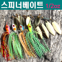 예피싱 YF 스피너베이트 10.7g 14.2g 배스 루어 낚시 필수품 와이어베이트 버즈베이트, YF-녹색 1/2oz