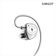 SIMGOT 이어폰, EW100 MIC, Clear