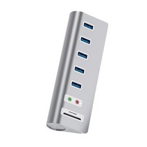 L43D 5-포트 USB3.0 허브 분배기 TF 리더 컴퓨터 U 디스크용 5Gbps 도크 스플리터, 01 1pcs