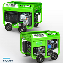 Y5500 휴대용 소형 가솔린 발전기 4200W 3상 220V 캠핑 작업 행사 현장 포장마차 캠핑카 카라반, 단품