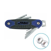 알덴 ALDEN 접이식 볼렌치 세트 1.5~6.0mm 2.5~10mm 접렌치 특수 코팅 원터치 다용도 만능 FB1506-7 FB2510-7, FB2510-7 (2.5~10mm)