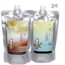 서울화장품 아트매직 오색미채 헤어 칼라 크림 염색약 1제2제각각500g (색상: 5N 갈색) 오징어먹물염색 먹물염색 대용량염색, 1개