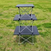 경량 알루미늄 롤형 차박 야외 캠핑 낚시용 테이블 식탁 탁자, 롤테이블대형68X46X41