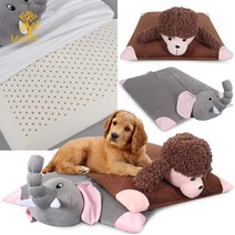 애견 방석 고양이 강아지집 쿠션 대형 라텍스 극세 사방 수속 커버성 통풍, 천연라텍스 강아지방석 코끼리형