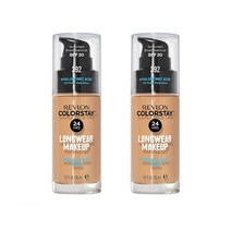 레브론 컬러스테이 메이크업 파운데이션 SPF20 건성피부 392 선베이지 30ml 2팩, 1개, 기본