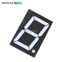 led전광판 10 핀 1.8 인치 1 비트 숫자 빨간색 Led 디스플레이 7 세그먼트 공통 음극 디지털 Diy 키트 전자 PCB 보드 모듈, 1개