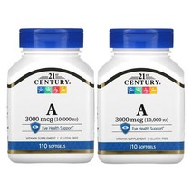 21세기센츄리 비타민 A 3 000mcg(10 000IU) 소프트젤 110정, 2팩