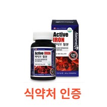 네추럴라이즈 액티브 철분 100캡슐 철분 영양제 철분 보충제 헤모그로빈 비헴철 임산부 철분 청소년 가임기 여성 철분제 캐나다 대용량 영양제 온가족 에너지생성 필수영양소 철분제, 1통, 100캡슐X19개