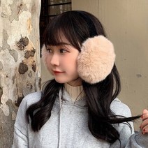 홀리지 라솜 여성 겨울 페이크 퍼 귀도리 귀마개