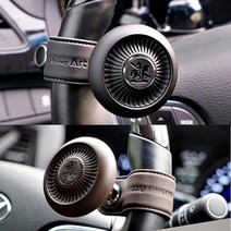 가죽 파워핸들 보조핸들 열선보호 접이식 핸들링 파워봉 손잡이, 매트블랙