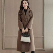 여성 알카파코트 롱코트 오버핏 겨울 알파카 캐시미어 모직 코트 미디 긴 중년 알바 카드 자켓 레저