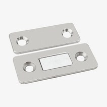 자석 서랍 가구부속 고정장치 문고정 42mm 옷장 빠지링 문빠지링 실버