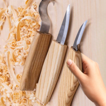 3가지 우드카빙 조각칼 조각용 나무 홈파기 세트