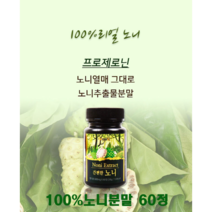 * 노니정 60정 노니추출분말 100% 무부형제 noni 추천, 1개, 600mg