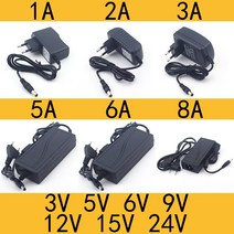 무선청소기 충전기 청소기 부품 배터리 AC 110-240V DC 3V 5V 6V 9V 12V 15V 24V 0.5A 1A 2A 3A 5A 6A 8A, 1A_EU Plug_24V