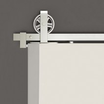 일반형 B02행거레일부속(백색) 2사이즈(2M 2.4M) 문두께(35~40mm) 80kg이하용 _슬라이딩도어부속 미닫이문부속 마굿간행거부속 평철행거부속 노출행거부속, 2M세트