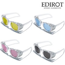 에딜롯 윙글라스 방풍고글 001 4종 WING GLASSES CRYSTAL CLEAR 4COLOR, 고글 001- C.클리어/블루