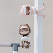 리온맥스 꼬미토미 휴대용 유모차 선풍기 문어발 아기 선풍기, 핑크토미, 1개