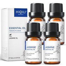 로션 화이트닝 크림 에이징 각질 바디 Hiqili 4 병 10ml 바닐라 에센셜 오일, 10ml 4병, 재스민 속
