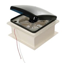 캠핑카 환풍기 카라반 천장 환기팬 욕실 배기 개조, 12v갈색커버(리모컨열림레인센서포함)조명없음