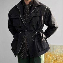 남자 봄 야상 자켓 스트링 필드자켓