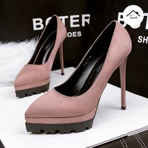 심플 스웨이드 세무 가보시 하이힐 12cm 여자구두 여성화