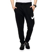 나이키 스우시 드라이핏 조거 팬츠 블랙 남자 트레이닝 긴바지 CU6775-010