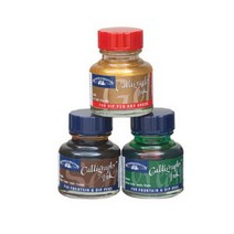 바보사랑 윈저앤뉴튼 캘리그라피 잉크(WI11110 ).윈저앤 뉴튼, 상세설명 참조, 341LeafGreen