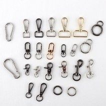 데코와바 열쇠고리 가방 부자재 키링만들기, 일반3.4cm실버