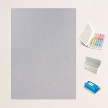 키룸 찰떡보드 유아자석보드 + 터치프루프 색연필 + 자석거치대 + 탈부착 지우개 세트, 실크벽지용 사각모양